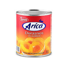 CONSERVA ARICA DURAZNO 820 GR.