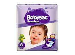 PAÑALES BABYSEC PREMIUN PRACTI PACK &quot;G&quot; 58 UN.