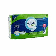 PAÑALES PRUDENTIAL TOTAL GRANDE 20 UND.