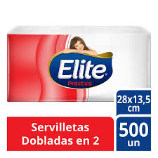 SERVILLETAS ELITE PRACTICA 500 UND.
