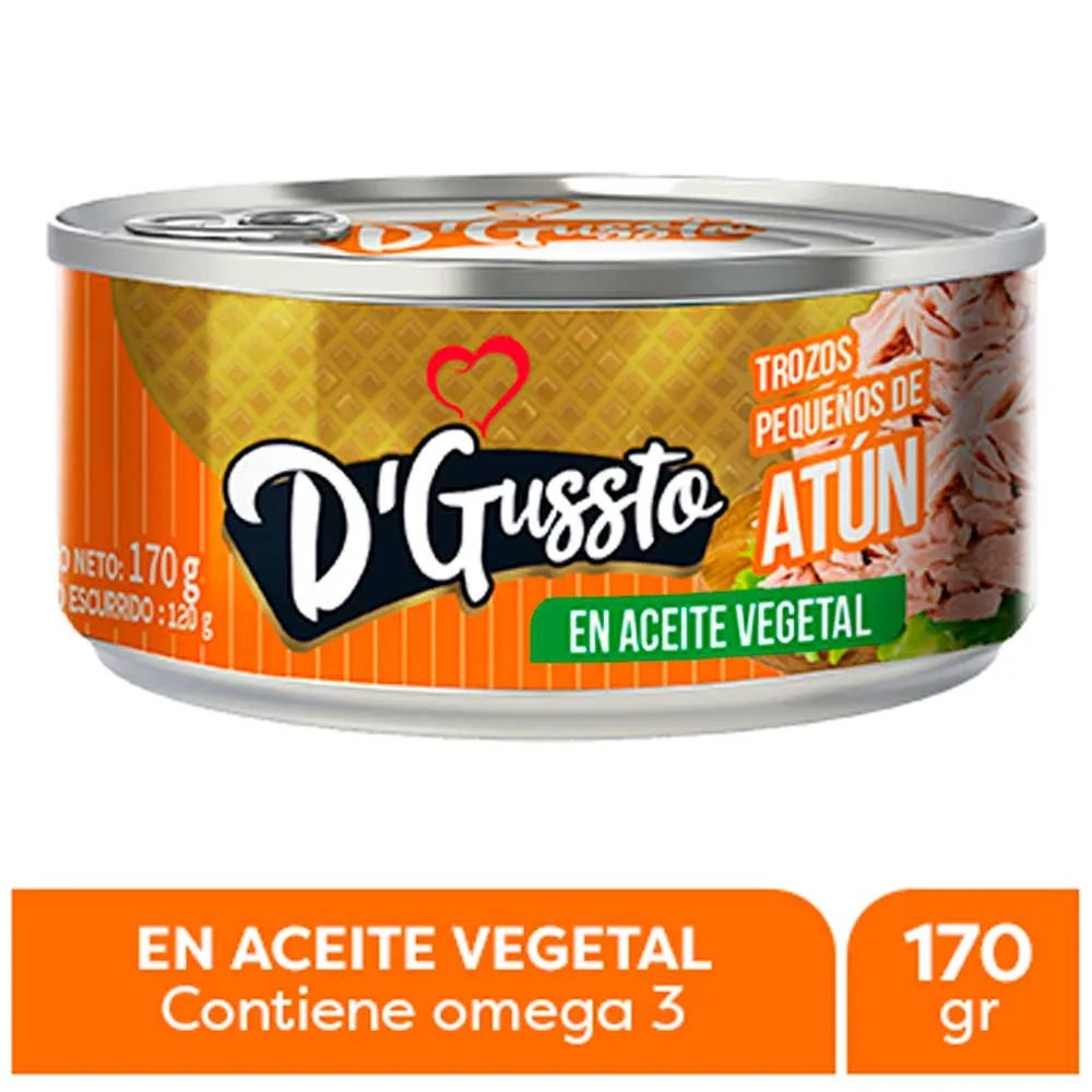 TROZOS ATUN D GUSSTO 140 GR.