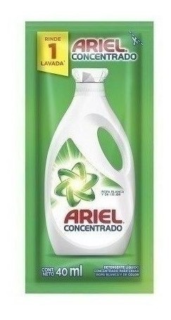 DETERGENTE ARIEL LIQUIDO SACHET 40 ML.