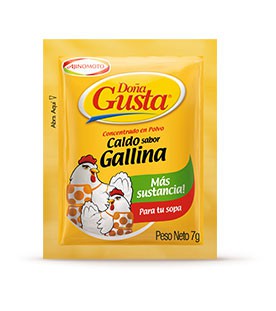 SAZONADOR DOÑA GUSTA GALLINA 7 GR* TIRA 10 UND.