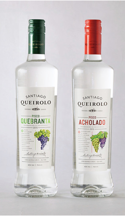 PISCO QUEIROLO QUEBRANTA/ACHOLADO 750 ML.