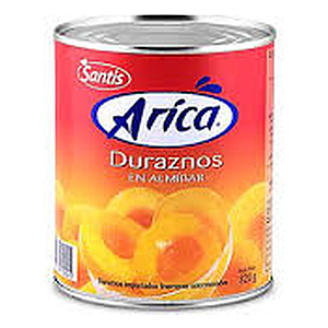 CONSERVA DURAZNOS ARICA 820 GR.