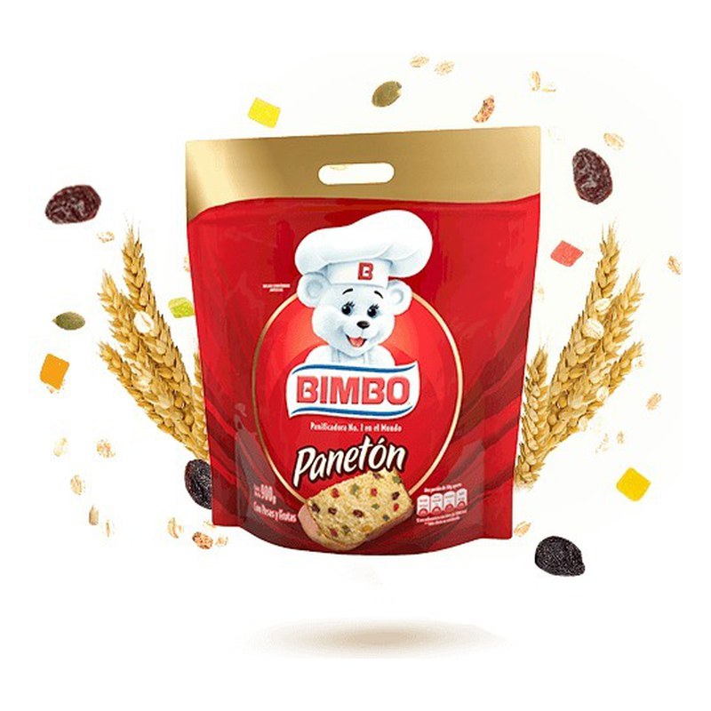 PANETON BIMBO BOLSA 900 GR.