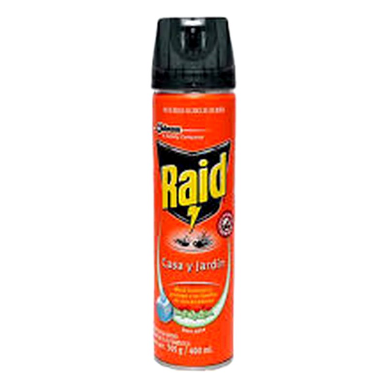 INSECTICIDA RAID JARDIN NARANJA.