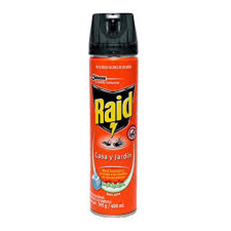 INSECTICIDA RAID JARDIN NARANJA.