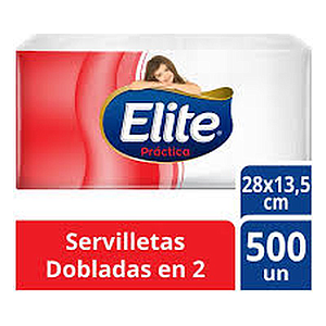 SERVILLETAS ELITE PRACTICA 500 UND.