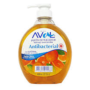 JABON AVAL LIQUIDO ANTIBACTERIAL GLICERINA 400 ML.  