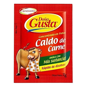 SAZONADOR DOÑA GUSTA CARNE 7 GR*TIRA 10 UND.