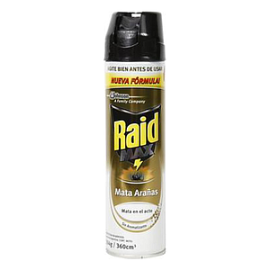 INSECTICIDA RAID MATA CUCARACHA DORADO 360 ML.
