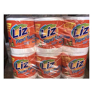 PAPEL TOALLA BLANCO LIZ 6 ROLLOS.