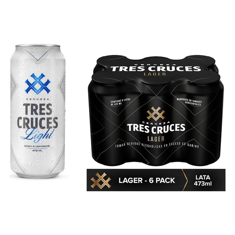 TRES CRUCES 473 ML. LATA