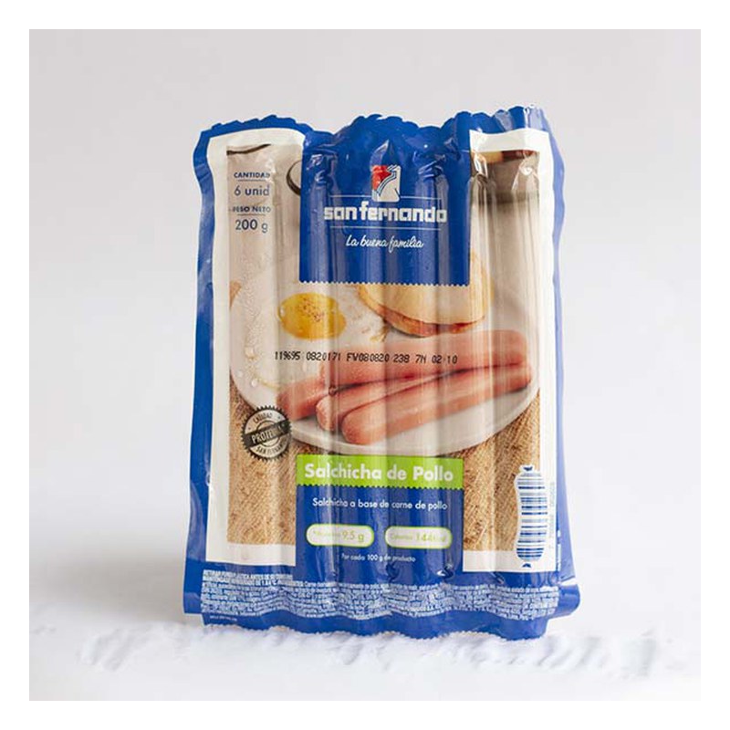 SALCHICHA PELADA CERDEÑA 5 UN. 250 GR.