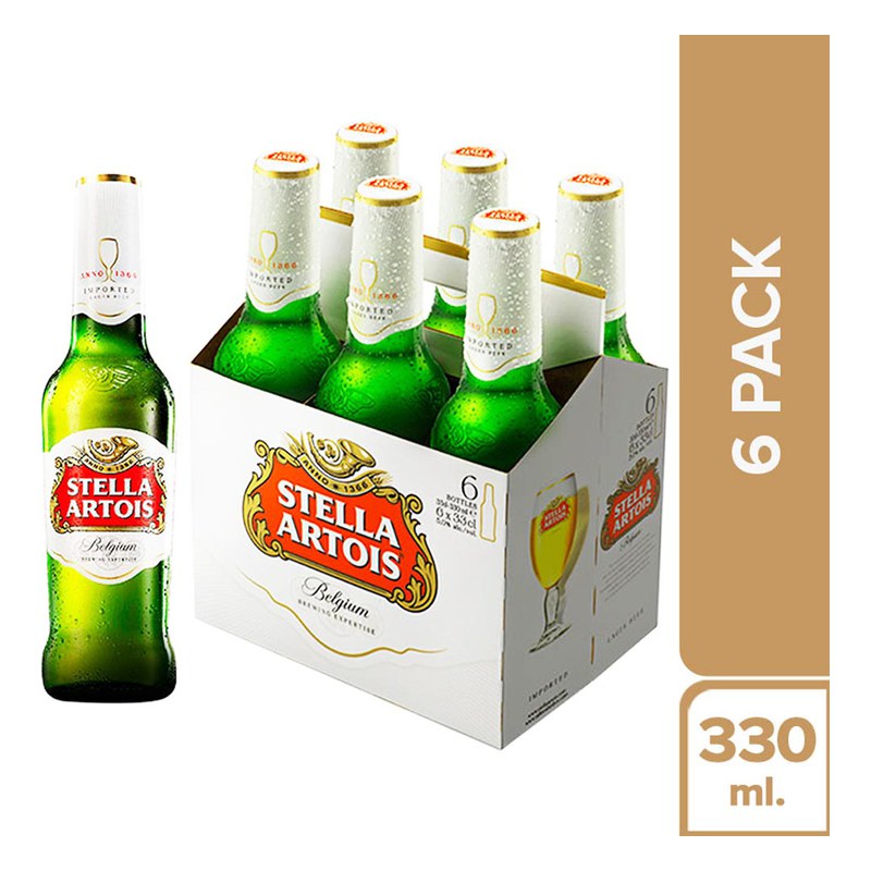 CERVEZA STELLA ARTOIS 330 ML.