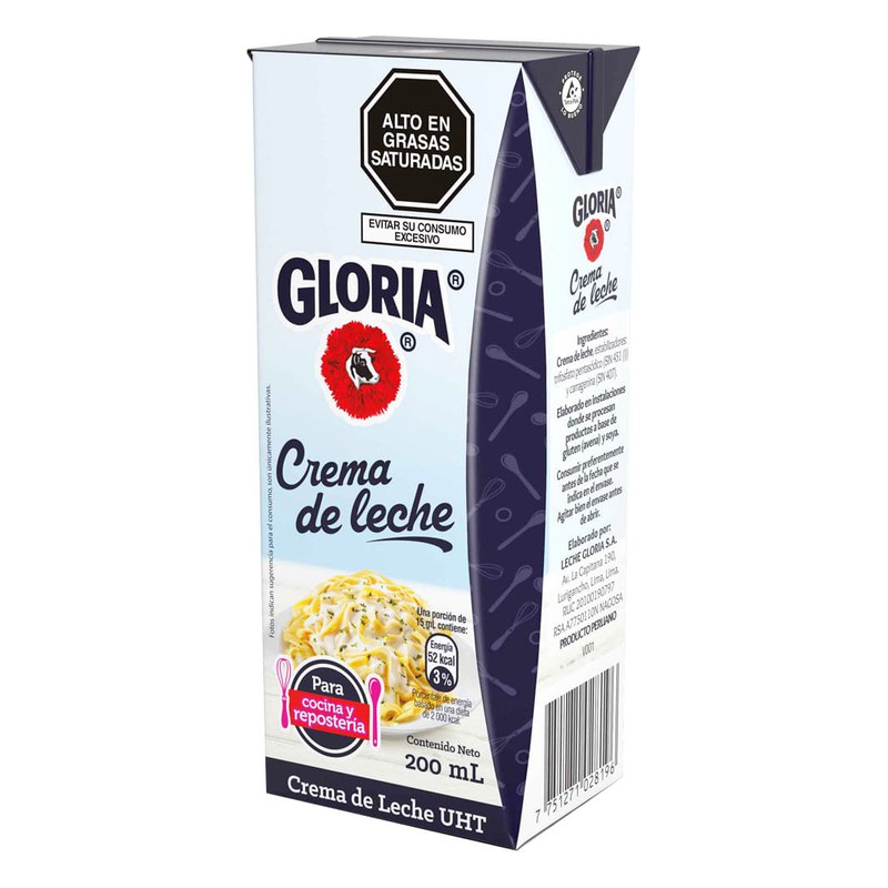 CREMA DE LECHE GLORIA 200 ML