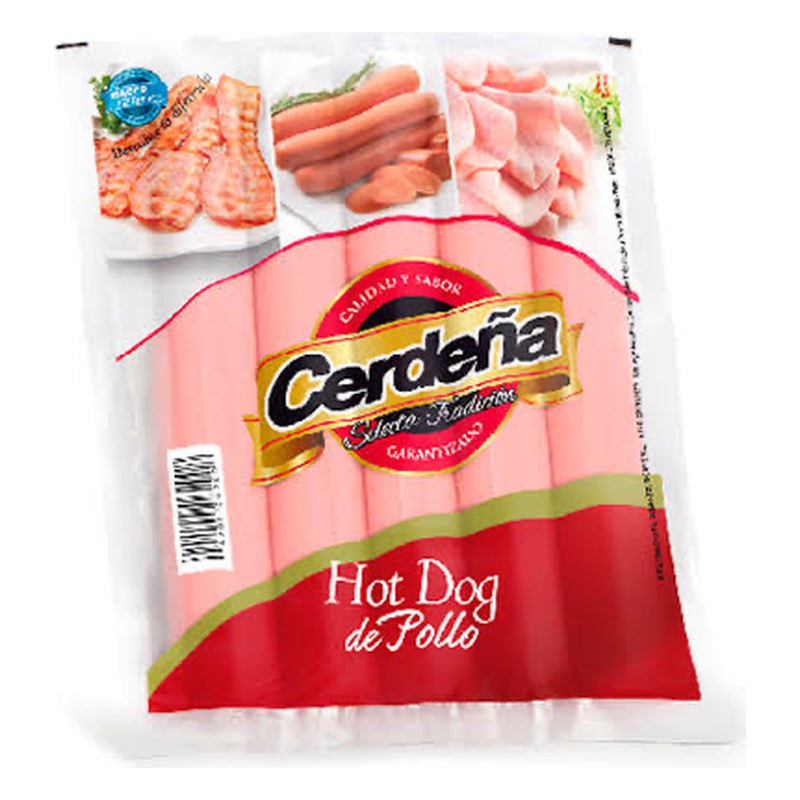 HOT DOG DE POLLO CERDEÑA 200 GR. 6 UN.