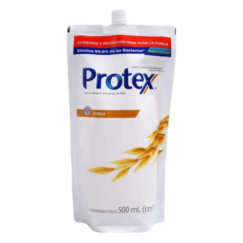 JABON PROTEX AVENA LIQUIDO  SACHET  500 ML.