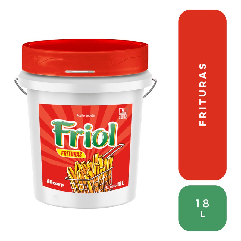 ACEITE FRIOL FRITURAS BALDE 18 LT. TAPA ROJA