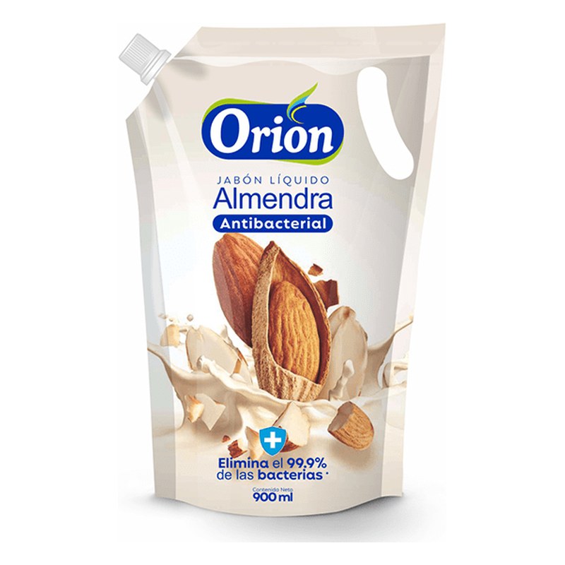 JABON LIQUIDO ALMENDRA ANTIBACT.ORION 900 ML