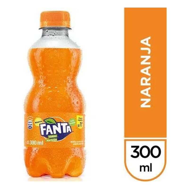 GASEOSA FANTA NARANJA 300 ML.