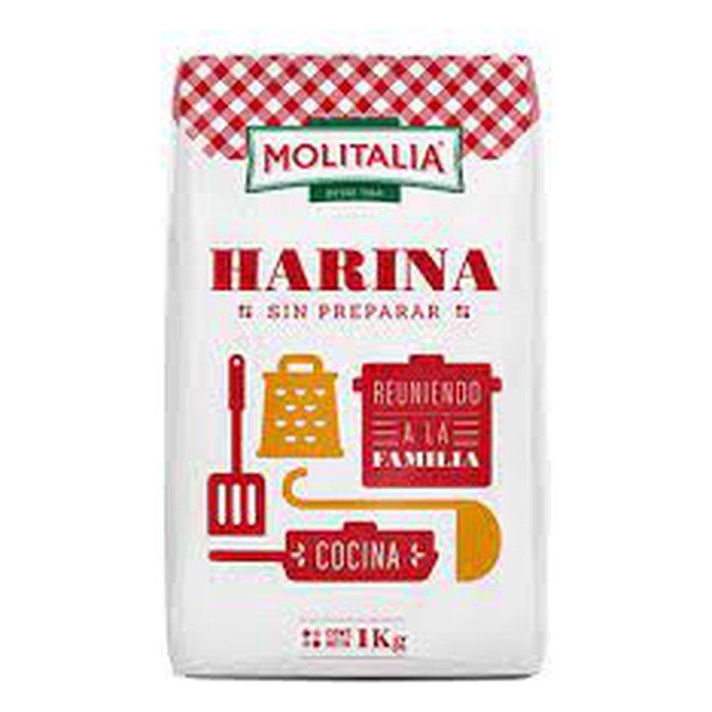 HARINA SIN PREPARAR MOLITALIA 1 KG.