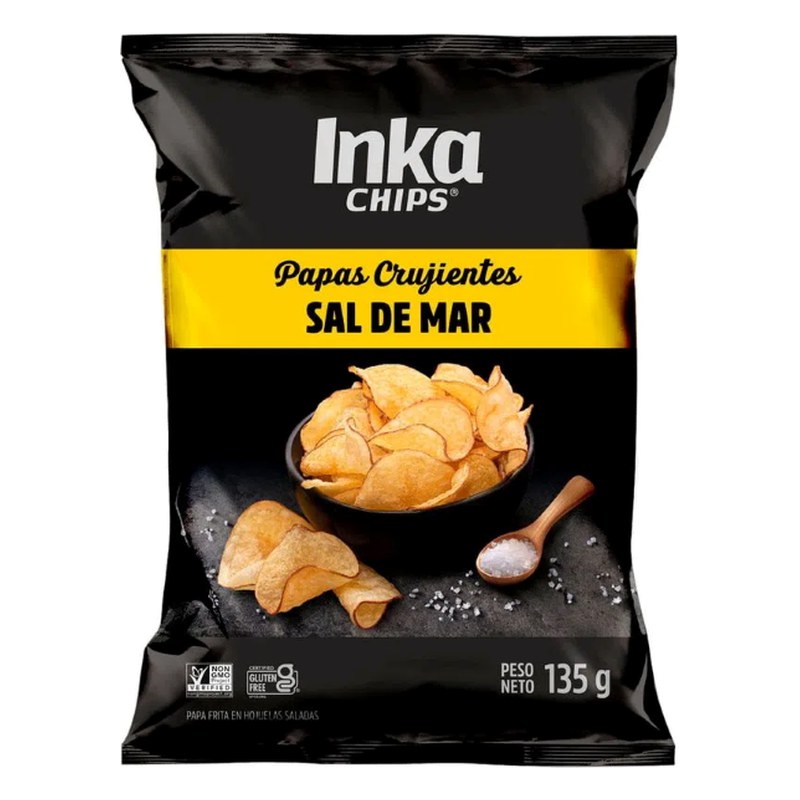 INKA CHIP PAPA SALADA SAL/MAR 135 G.